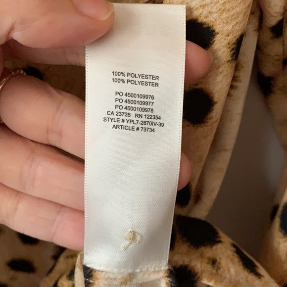 Aritzia Wilfred Free Cheetah Print Button Up Small - Picture 8 of 8